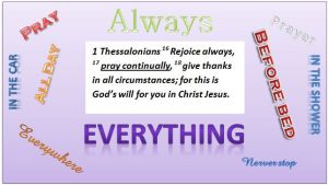 Bible pray always