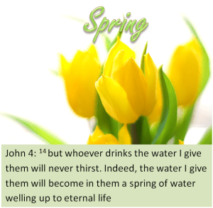Jesus is a spring of love