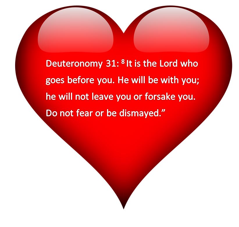 Bible He will not leave you