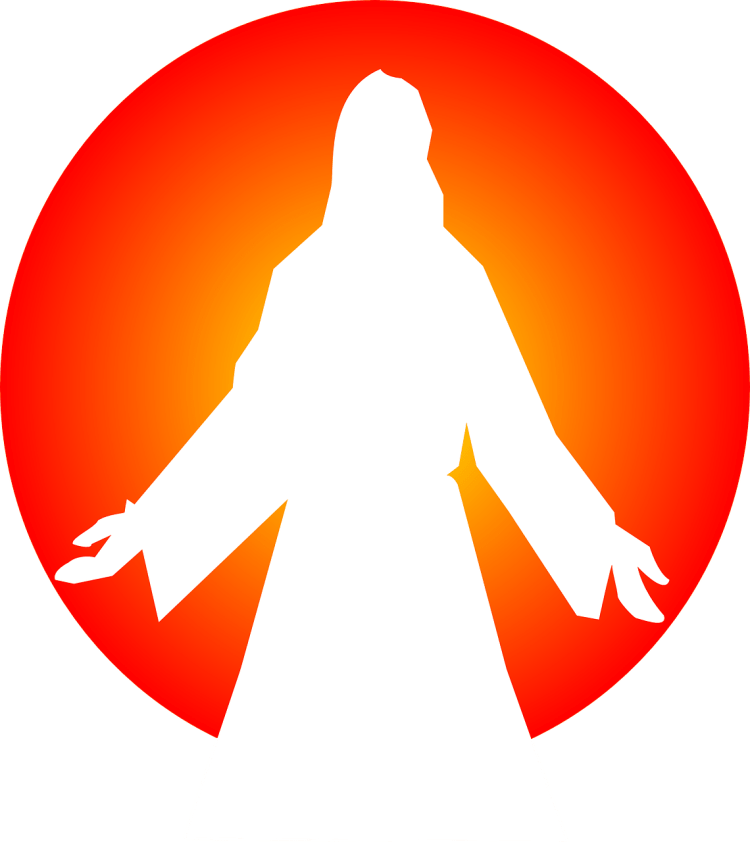 He's standing in front of you