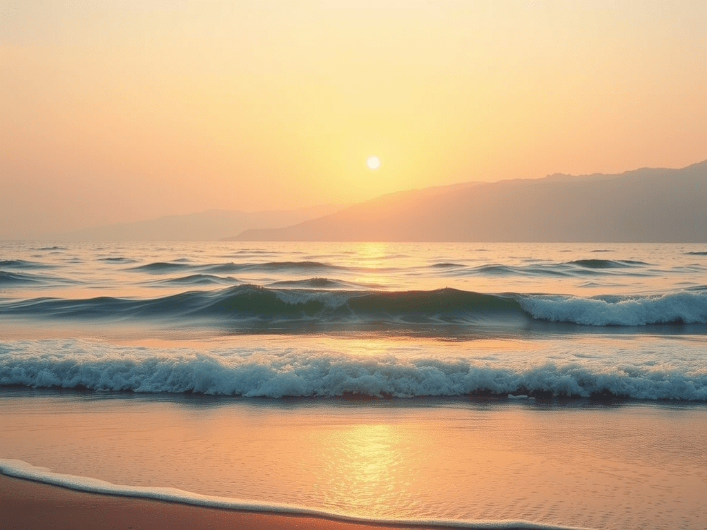 Tranquil day at the beach