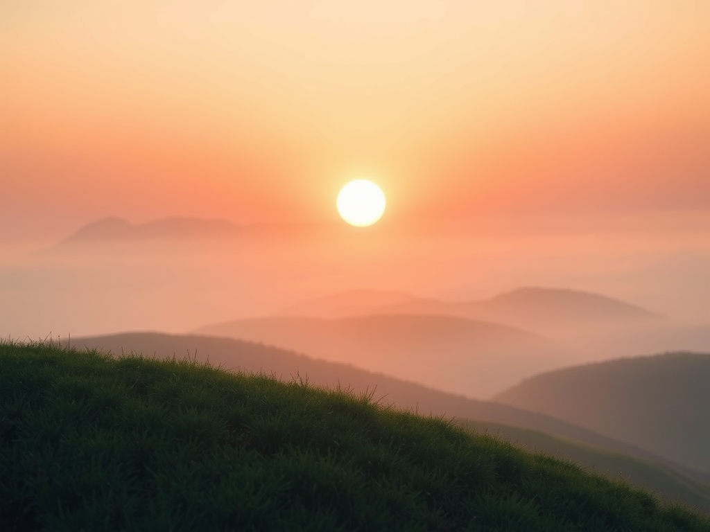 Peaceful mountain morning