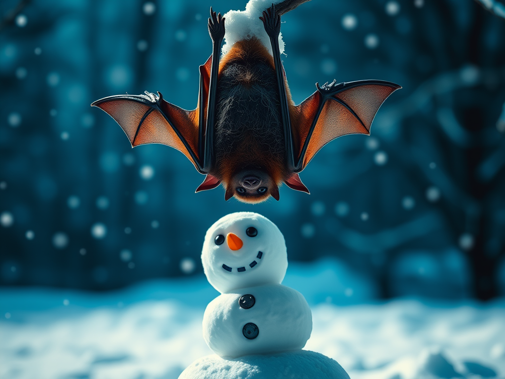 bat and snowman