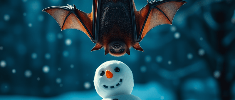 bat and snowman