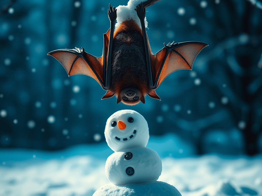 bat and snowman