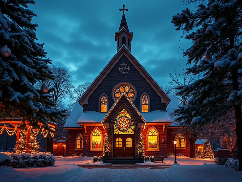 church at christmas