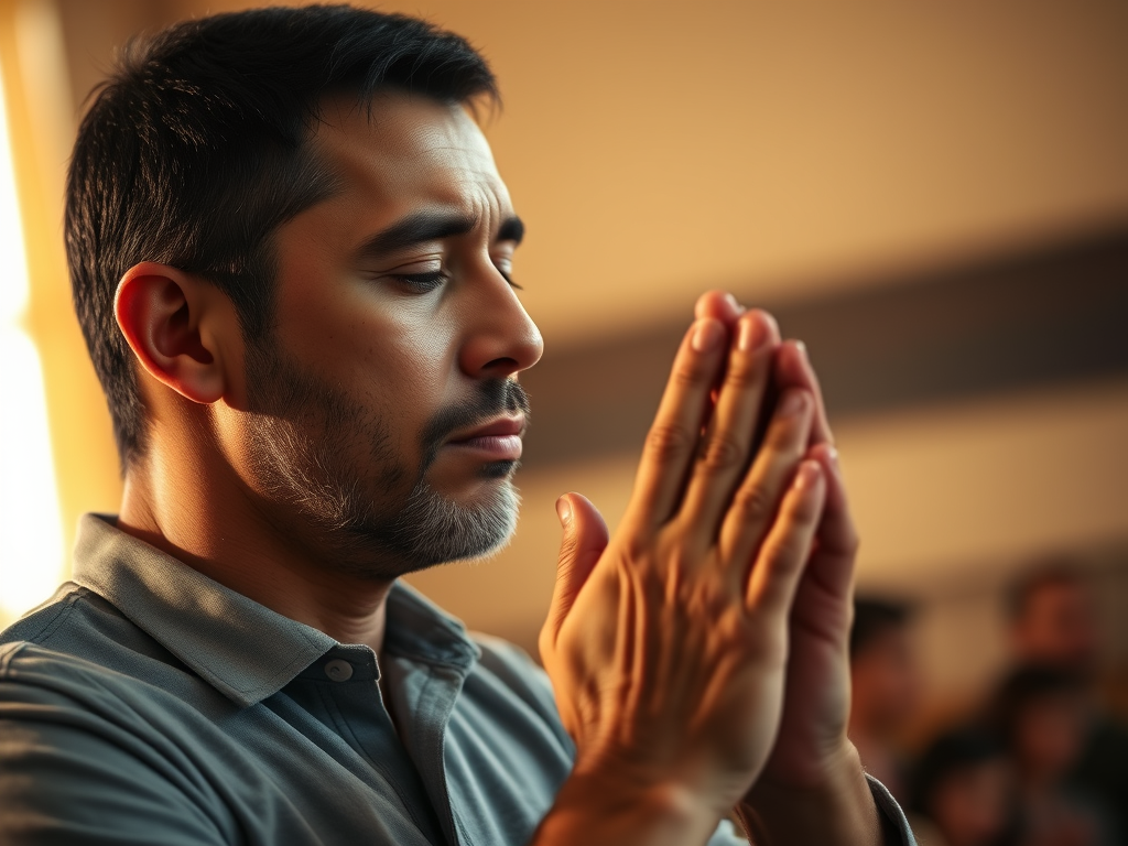 Man praying