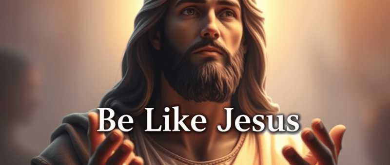 be like jesus banner