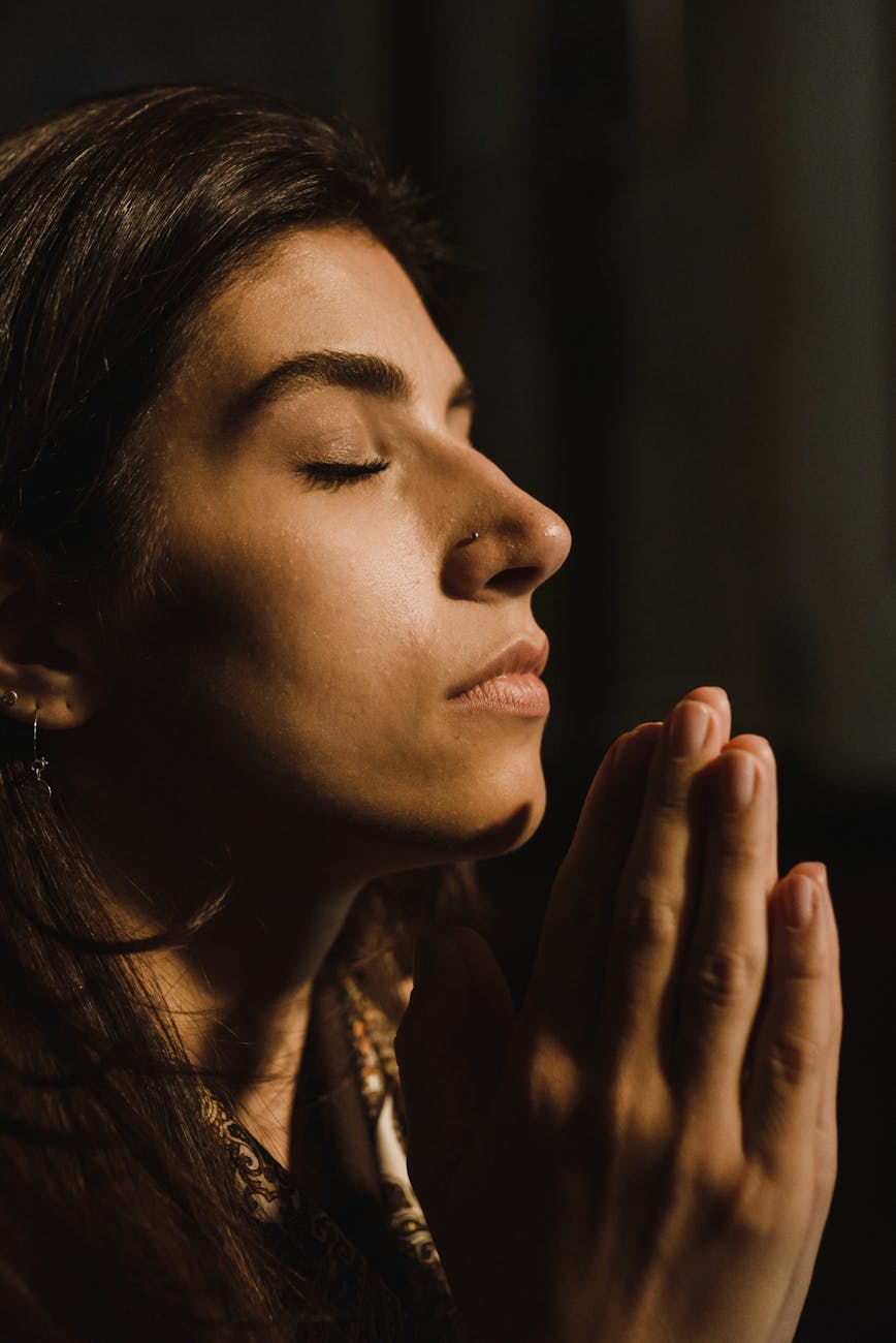 Praying woman