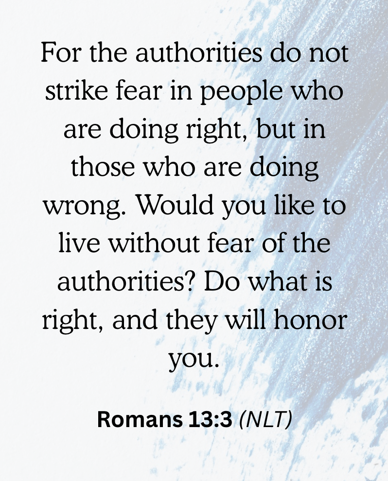 Banner of Roman 13:3