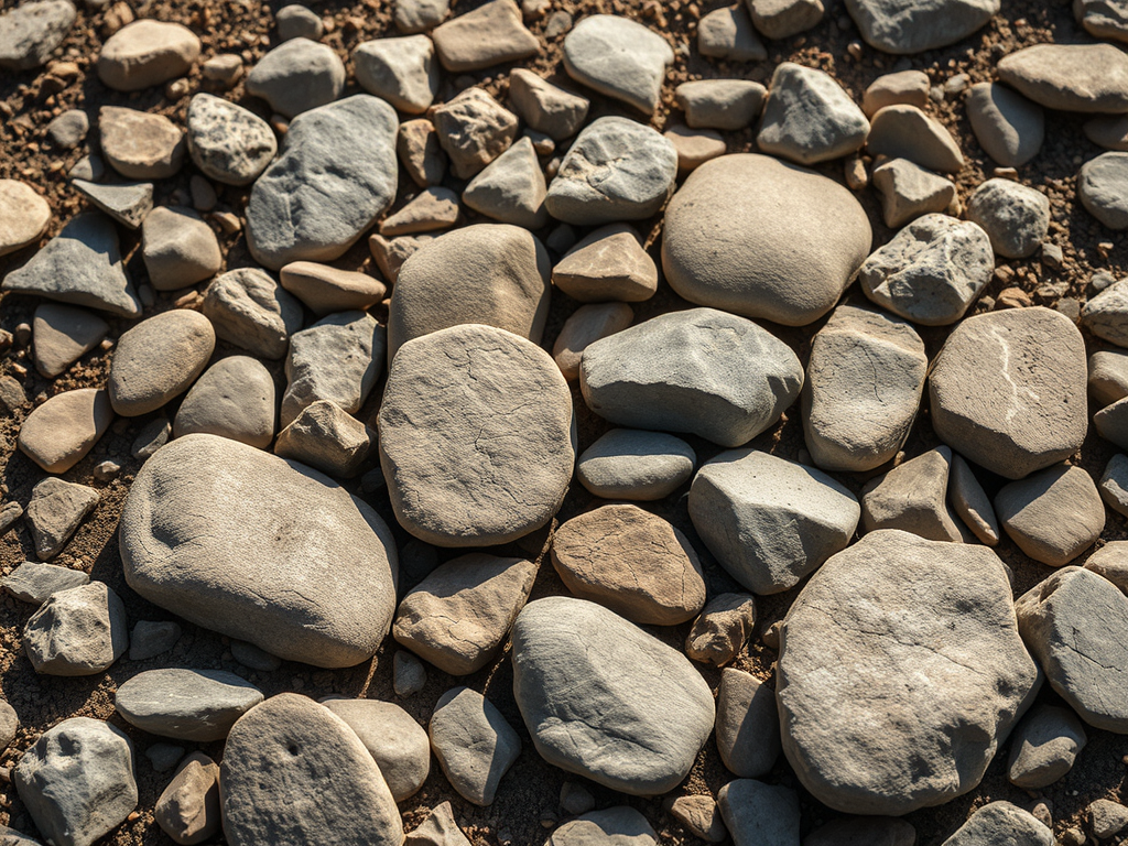 stones on the ground