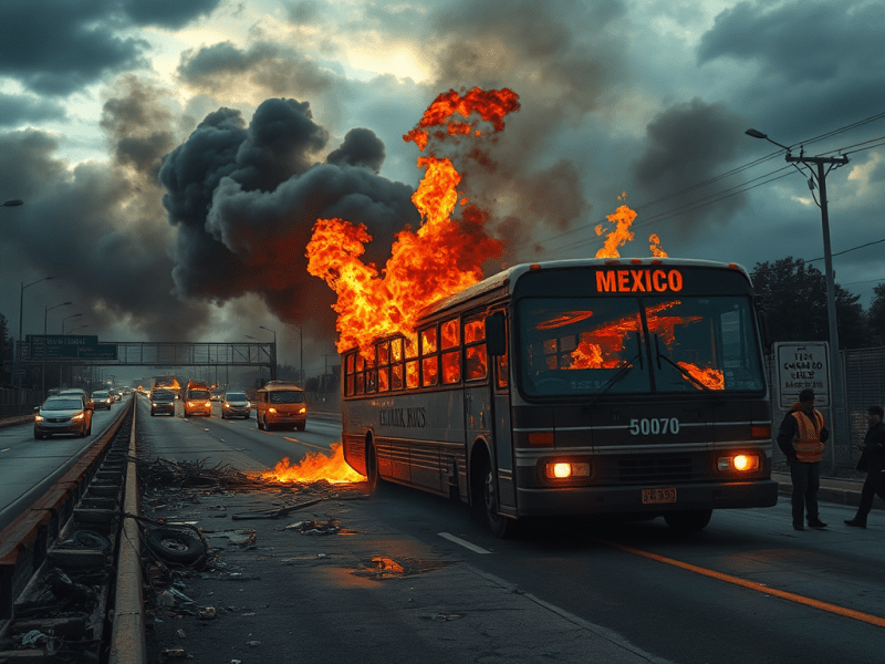 Travel alert issued in Mexico after drug lord El Mencho’s death: Buses torched, highways blocked.
