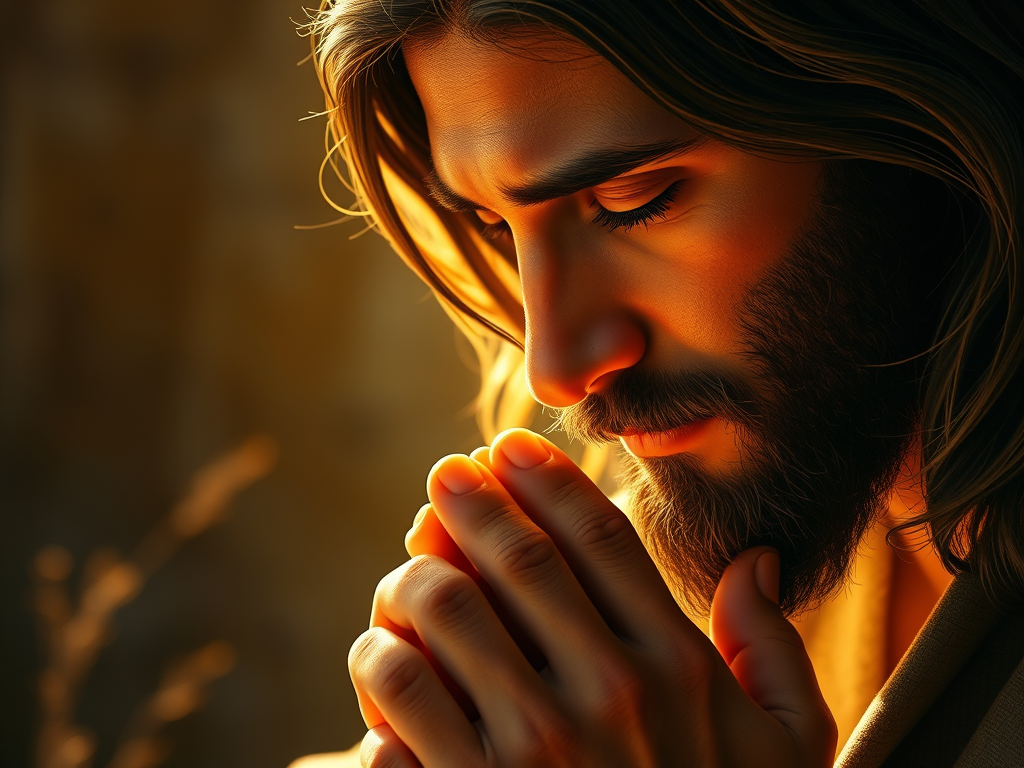 Jesus praying